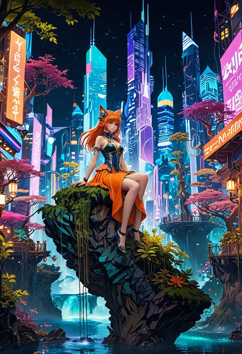 A vibrant and enticing scene featuring a group of diverse characters from adult anime, each depicting seductive poses and playful expressions. Include elements of fantasy and kink, such as colorful outfits and imaginative settings, like ethereal landscapes or futuristic cityscapes. Emphasize rich colors and intricate details to capture the allure and escapism of adult manga. Create an atmosphere that feels both whimsical and daring, drawing viewers into a world of fantasy. super-realistic. vibrant colors. 3D.
